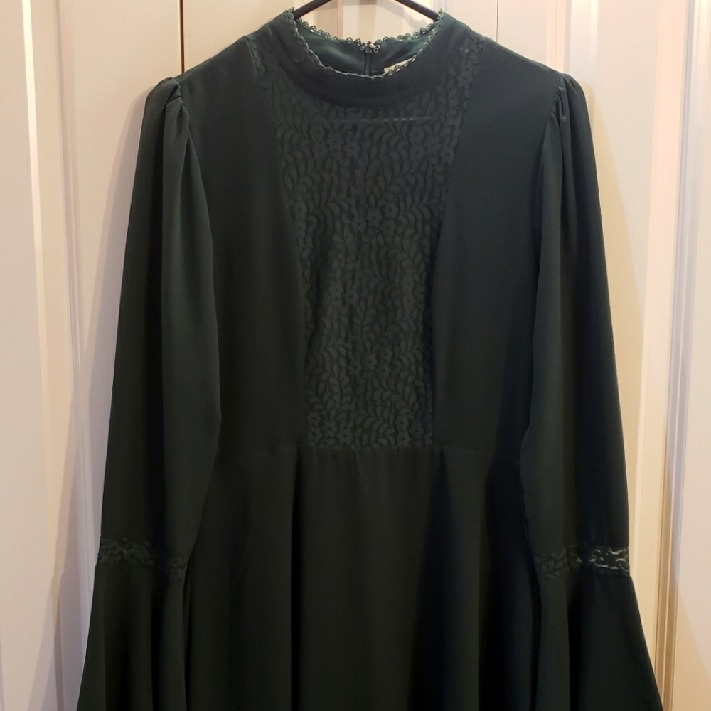 Green party dress